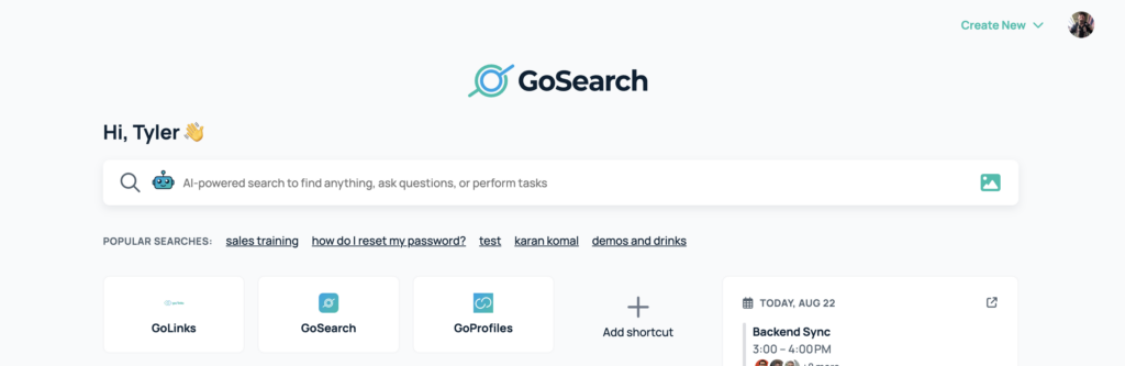 GoSearch new tab takeover dashboard